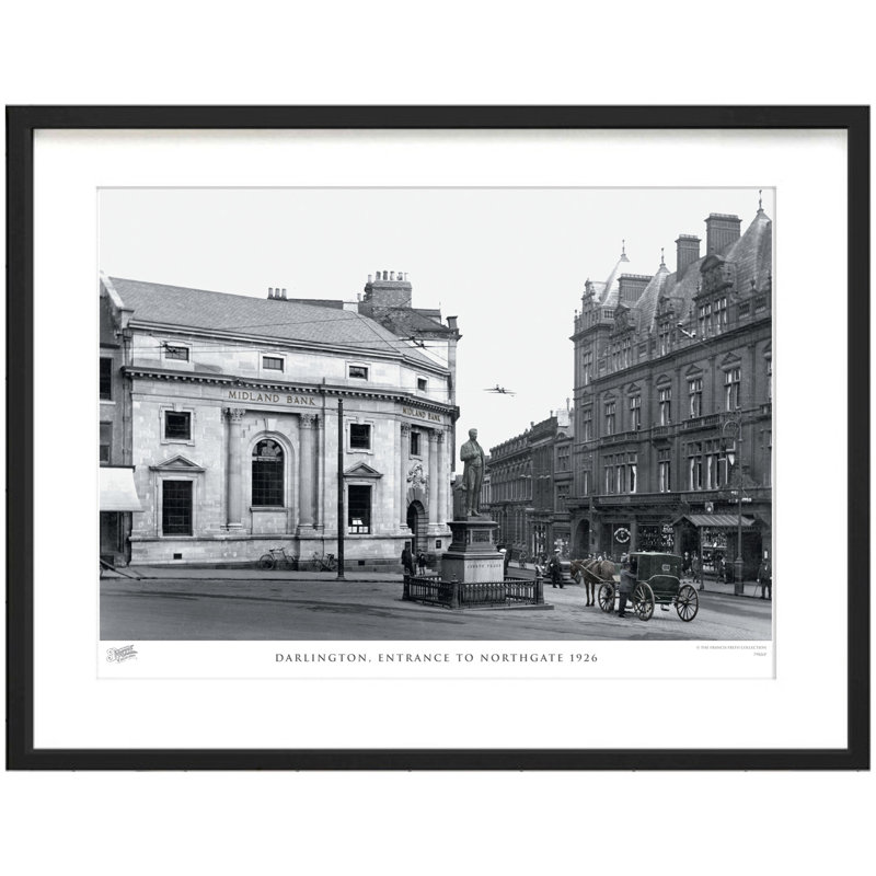 Darlington, Entrance To Northgate 1926 by Francis Frith - Single Picture Frame Print, 60cm H x 80cm W x 2.3cm D
