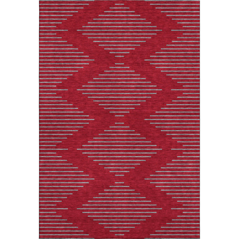 Premium Machine Washable Jahnke AMF1017 Geometric Rug, Rectangle 10' x 14'