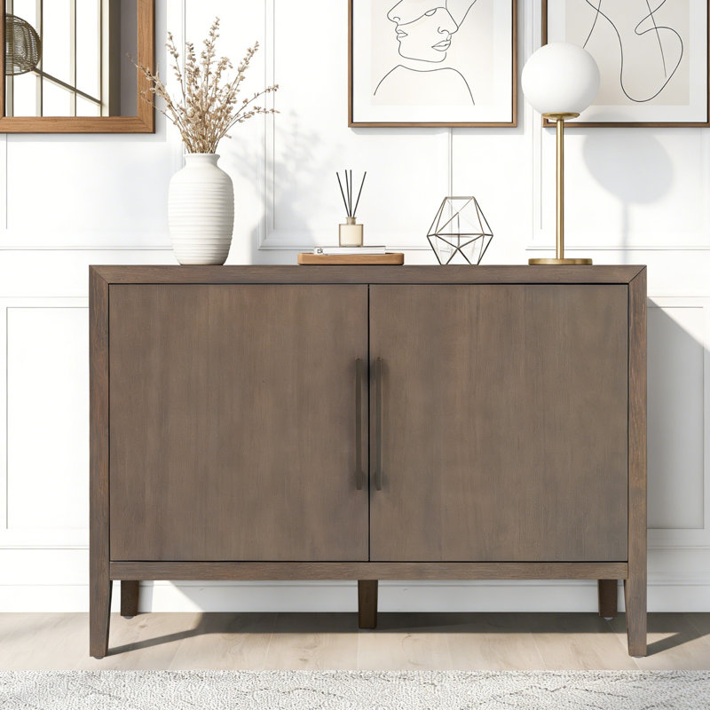 47.25-Inch Farmhouse Sideboard, Brown