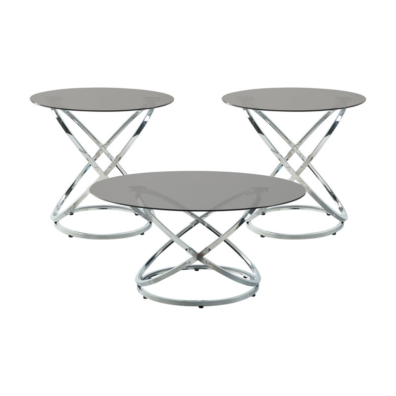 Ensemble de tables d'appoint 3 pièces Modern Luxury