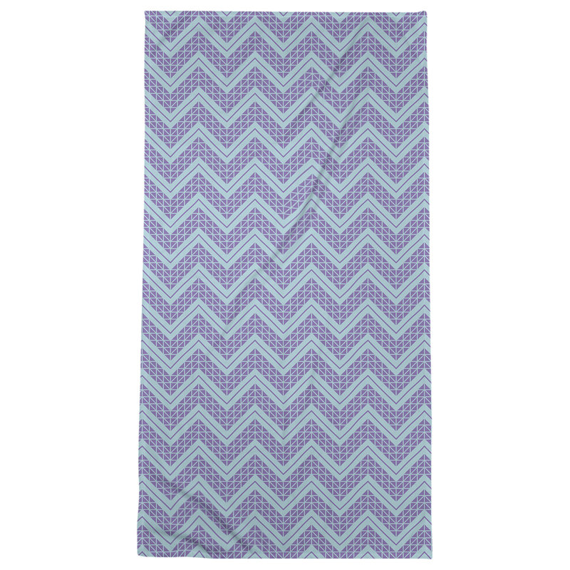 Serviette de plage Stephenie, Bleu foncé/bleu pâle
