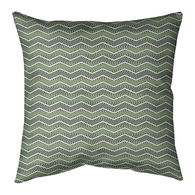 Coussin Rhonda, H 18 po x l 18 po, Bourre en polyester, Vert