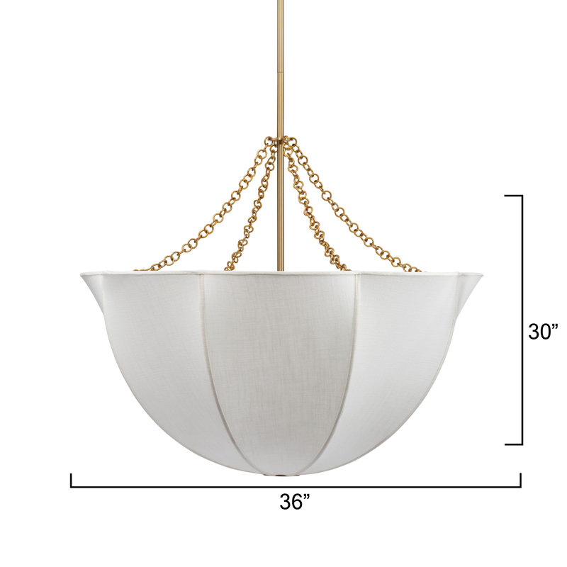Aire 4 - Light Chandelier, Off-White