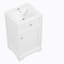 Meuble-lavabo blanc 20 po avec porte à fermeture douce