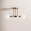 Plafonnier semi-encastré 3 lumières 21 po Eveliina-332409265