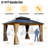 14 Ft. W x 12 Ft. D Solid Wood Patio Gazebo Gazebo