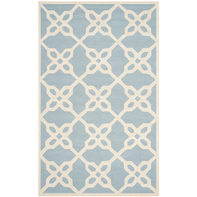 Hollins Cambridge Hand Tufted Wool Geometric Rug, Rectangle 5' x 8'