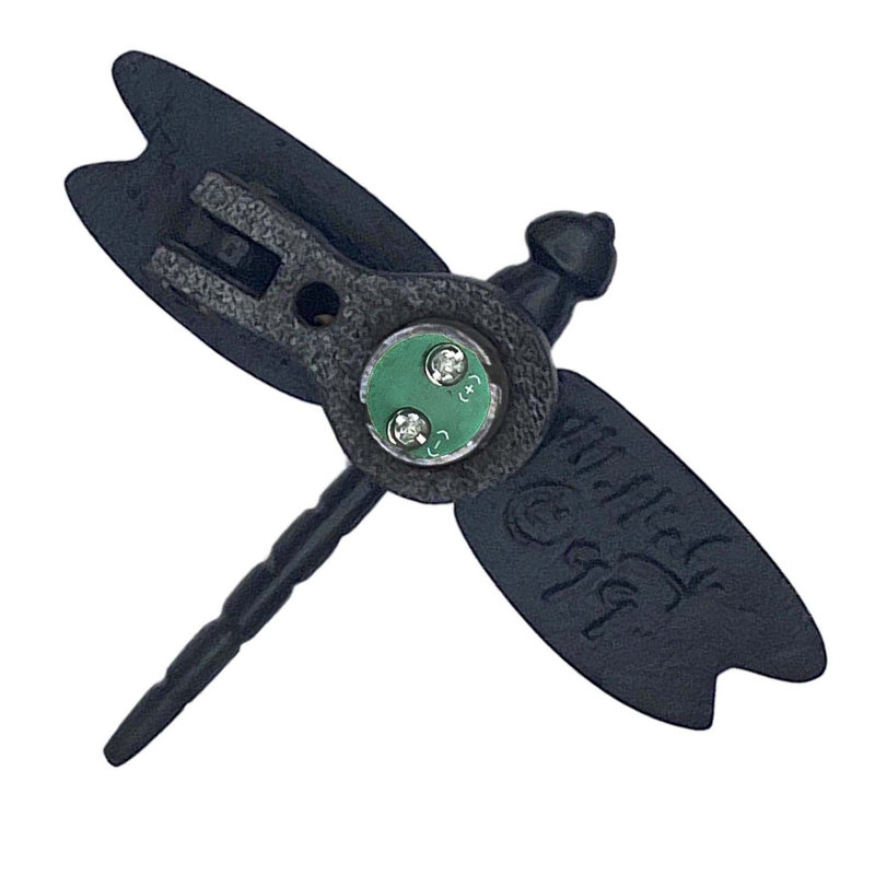 Dragonfly in Flight Push Button Ringer, Oiled Bronze
