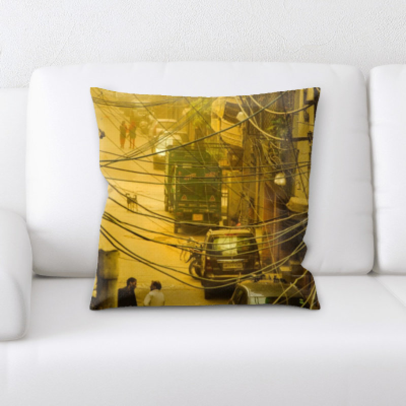 Microsuede Throw Pillow