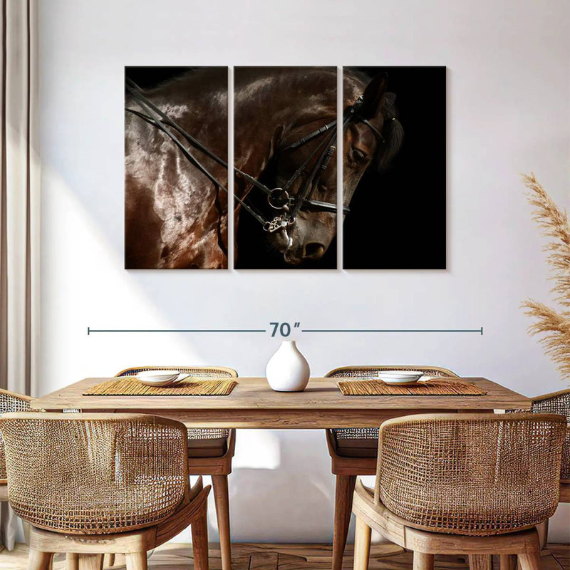 Bridled Horse, 36" H x 57" W