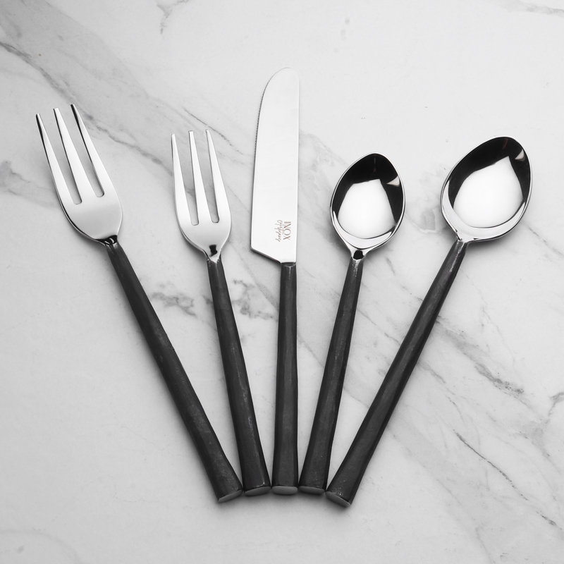 Ensemble de couverts 5 pièces Espinoza INOX Artisans Sundance (1 personne), Noir