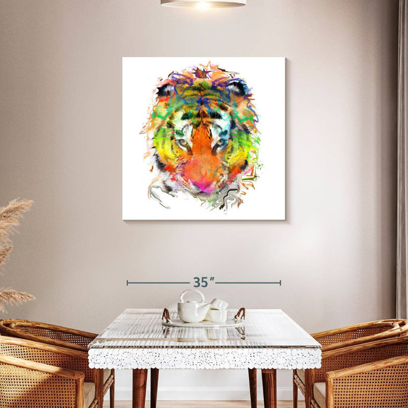 Crowle Tiger Paint, 36" H x 36" W