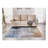 Collection Abstract Design Turquoise Gray Rust Machine Washable Super Soft Area Rug-1559279395