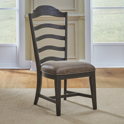 Trelawny Ladder Back Side Chair w/ Upholstered Seat