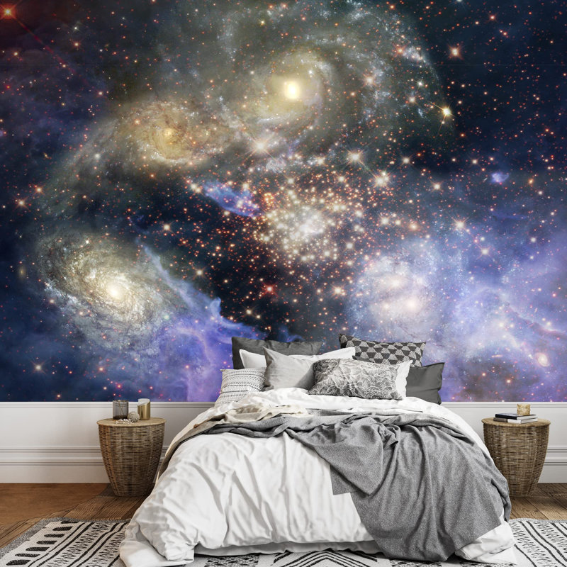 Papier peint auto-adhésif Galaxy in the Universe Series, L 66 po x l 96 po