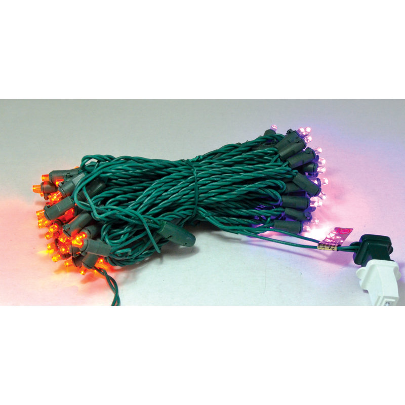 LED String Lights, Orange/Purple
