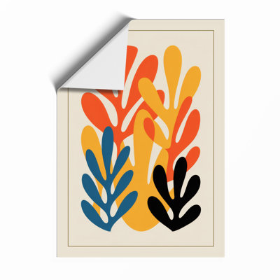 Radiant Botanical Forms Mid-Century - Framed Print