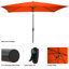Ensemble de 8 chaises de patio en bois avec coussins et 1 parasol inclinable de 10 pieds Arjay-494547456-525153116