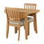 Ensembles de table de salle à manger peu encombrants avec table en bois extensible et chaises rembourrées pour les maisons modernes