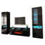 Azniv 110.2" Modern Entertainment Centre with Electric Fireplace, High Gloss Finish, Media Storage-679798734