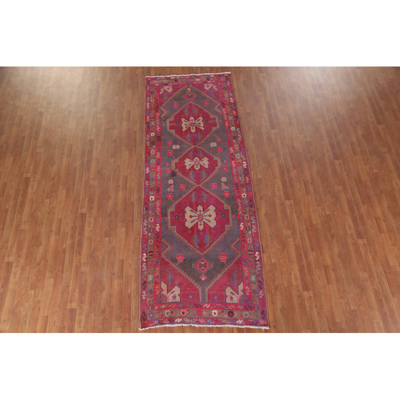 Tapis de couloir géométrique traditionnel 4x11