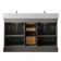 Currahee 54'' Free-standing Double Bathroom Vanity with Engineered Stone Vanity Top