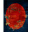 Fabulous Antique Bronze Red Oval Field Art Deco Chinese Rug