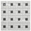 Gotham Spiral 11-3 / 4 po X 11 3/4 po Carreau de mosaïque en porcelaine