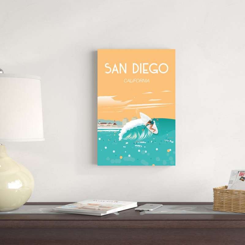 " San Diego ", 18" H x 12" W
