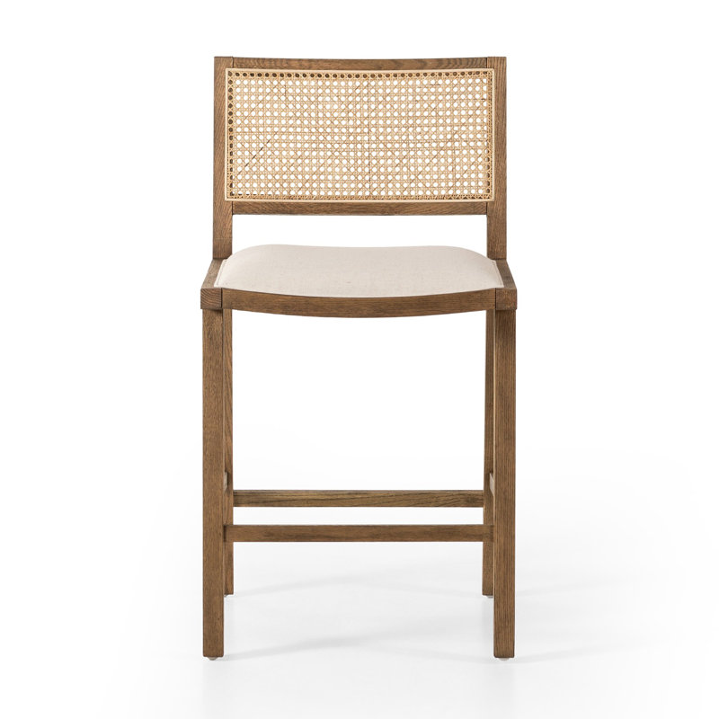 Sage Stool, Savile Flax/Polyester Blend, Counter Stool (27" Seat Height)