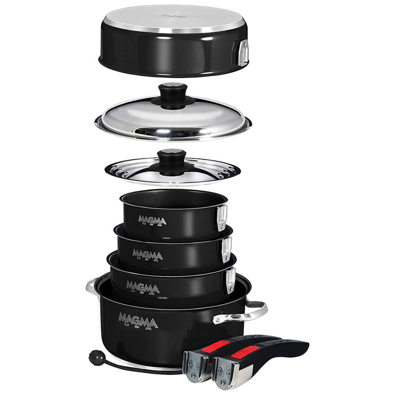 10 - Piece Non-Stick Stainless Steel Cookware Set
