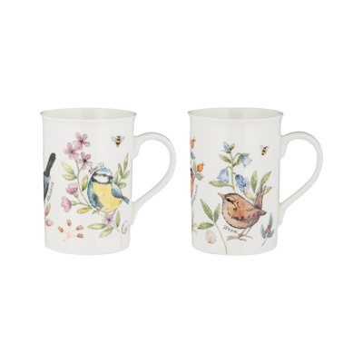 Garden Birds Fine China Coffee Mug