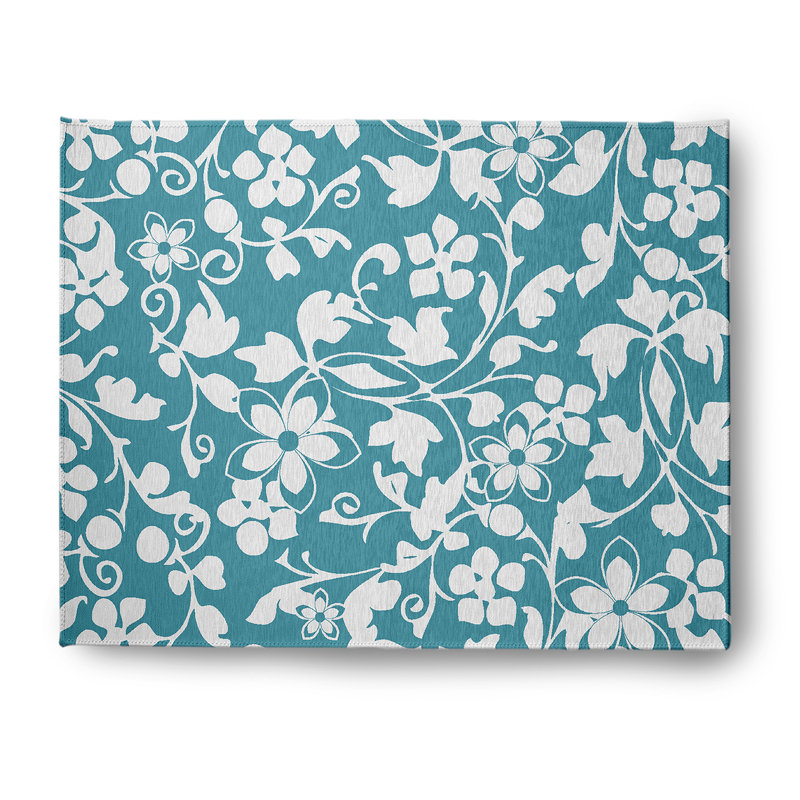 Chenille Floral Indoor Rug, Rectangle 8' x 10'