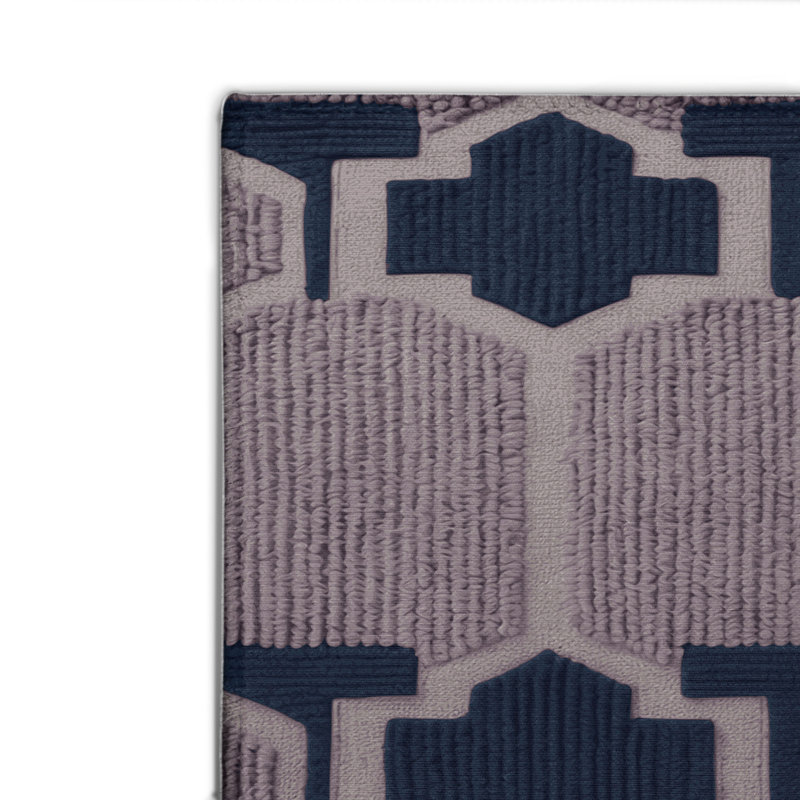 Tapis gris intérieur et extérieur Trellis, Rectangulaire 2 pi x 3 pi