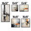 Abstrait collage noir sur route noire - ensemble de 5 reproductions d'art sur toile-1625494576