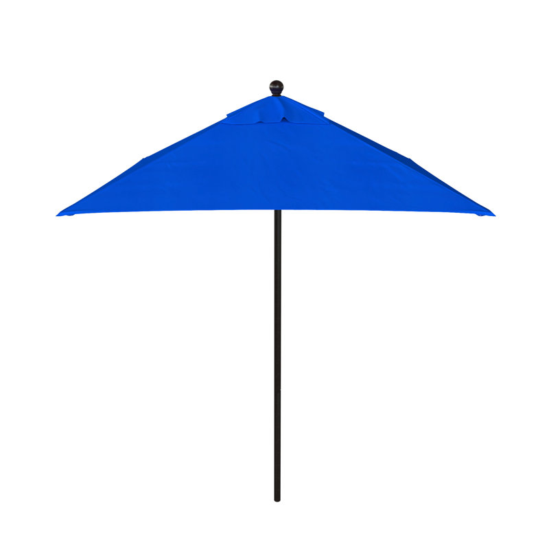 Nejat 72'' Market Sunbrella® Umbrella, Canvas Pacific Blue Sunbrella® Canvas, Bronze