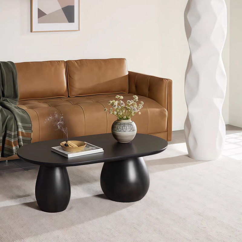 Table basse Minimalist, H 15,74 po x L 39,37 po x l 23,62 po, Noir