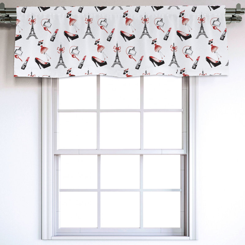Sateen Ruffled Window Valance