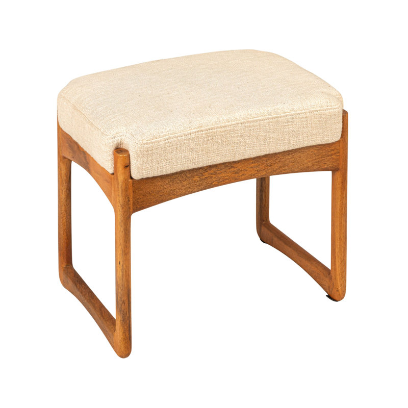 Tabouret en bois de manguier et Boucle, naturel