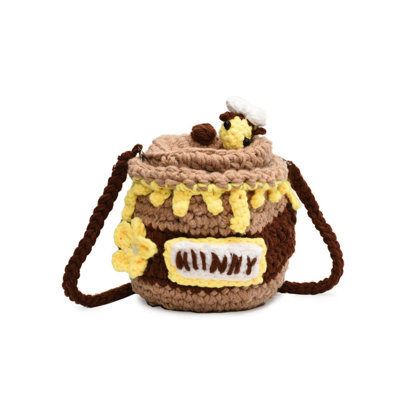 Bag Handmade Knitted Jar Shoulder Bag Cute Small Bag Ladies Shoulder Crossbody Bag