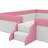 Upholstered Daybed Frame With Fence And Stairs-122526771-122526770