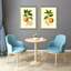 Ensemble de 2 art mural encadré botanique orange fruitier