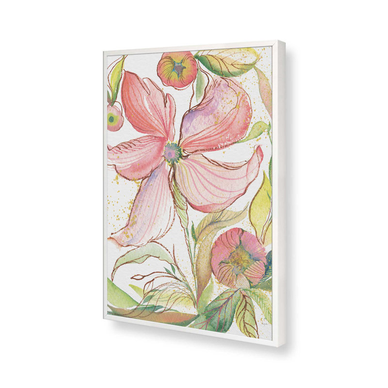 «Spring Shimmer» par Kristy riz, reproduction d'art sur toile, H 16 po x l 12 po, Blanc