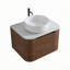 Meuble-lavabo Erba de 24 po avec lavabo, armoire murale en noyer avec porte-serviettes gratuit, lavabo simple en céramique blanche, sans drain et robinet, pré-assemblé-1336344355-1336344358