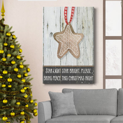 «Gingerbread Star», reproduction sur toile tendue