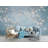 Soft Blue Cherry Blossom Branch Wallpaper Wall Mural-372140295
