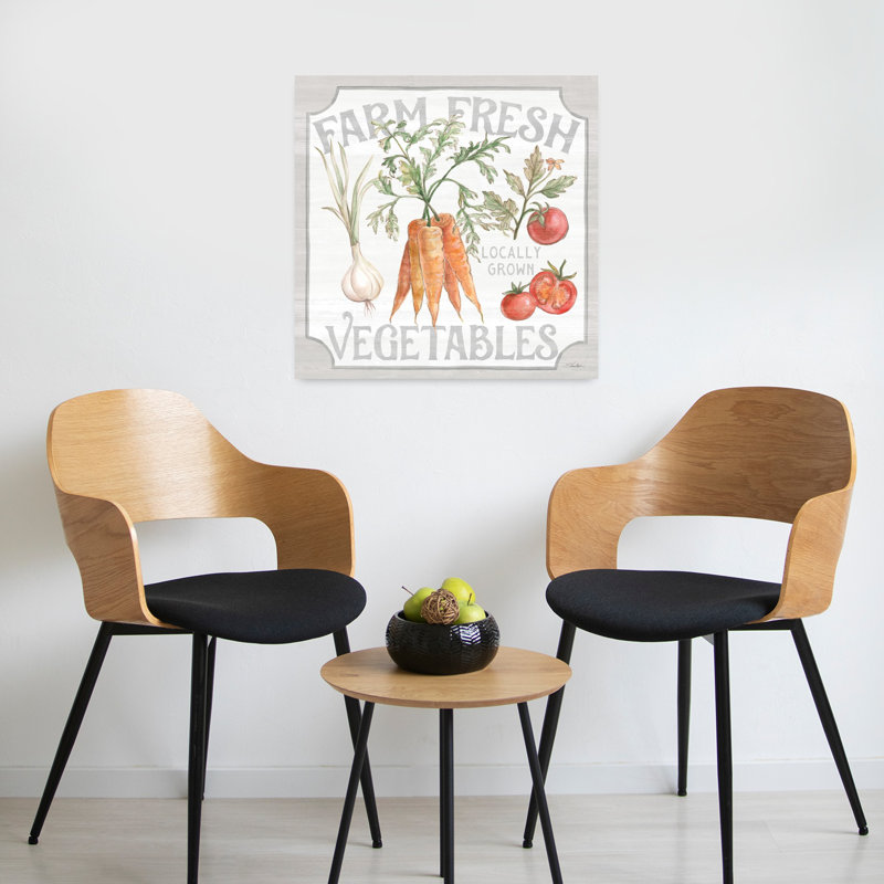 «Farm Fresh II», paysage abstrait, art mural, H 24 po x l 24 po
