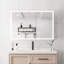 Armoire de salle de bain avec lumières 36 x 24 - Miroir à double porte, luminosité et température de couleur réglables, gradateur, indicateur de température de l'horloge, prises de médicaments à DEL pour la porte, contrôle, ports