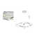 Knutsford Geometric Dimmable LED Chandelier With White Acrylic Diffuser