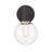 Romi Metal Armed Sconce in Matte Black-141951906